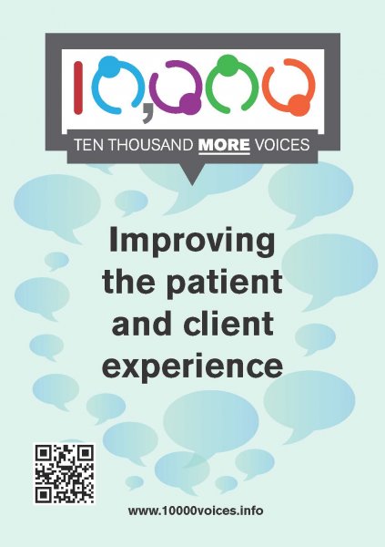 10,000 more voices: improving the patient and client experience 10,000 more voices: improving the patient and client experience