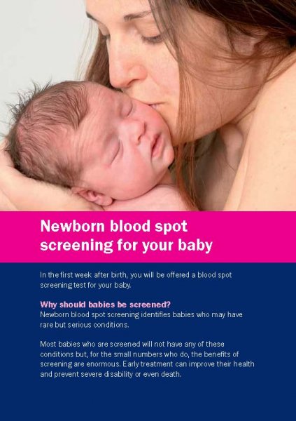 Newborn blood spot screening (English and 11 translations)