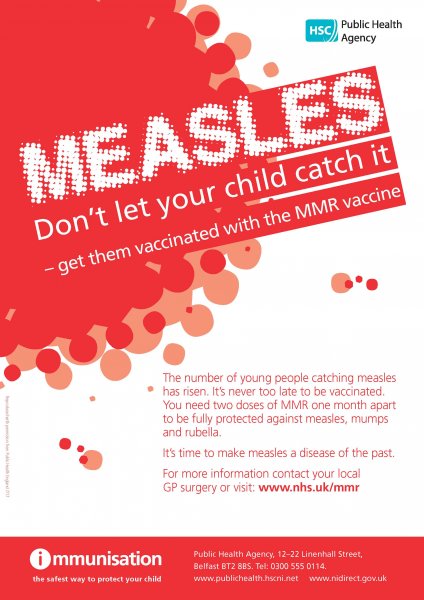 Measles: Don't let your child catch it (poster) Measles: Don't let your child catch it (poster)