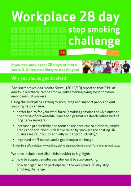 Workplace 28 day stop smoking challenge