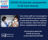 graphic  to promote COVID booster in care homes 
