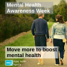 Mental Health Awareness Week - two people walking in a park