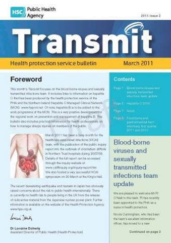 Transmit: Health protection service bulletin. 2011: Issue 2