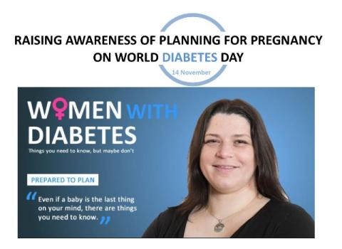Raising awareness of planning for pregnancy on World Diabetes Day