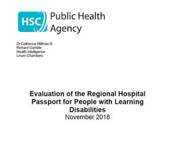 Cover of Evaluation of the Regional Hospital Passport for People with Learning Disabilities 