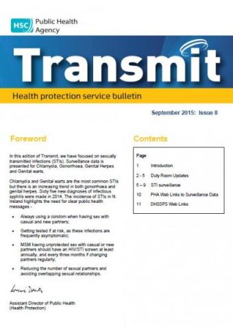 Transmit, Health Protection Service bulletin