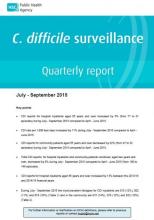 C. difficle surveillance quarterly report: July-September 2015