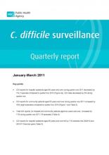 C. difficile surveillance quarterly report: January-March 2011
