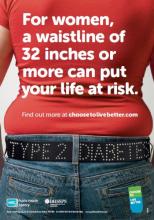Is your waistline creeping up on you? poster (female)