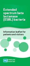 Extended spectrum beta lactamase (ESBL) resistant bacteria - including accessible formats