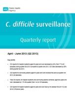 C.difficle surveillance report 1 April 2013 to 30 June 2013