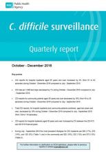 C.difficile surveillance report quarter October-December 2016