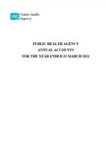 PHA Annual accounts for year ended 31 March 2011