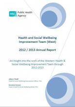 Health and Social Wellbeing Improvement Team (West) 2012 / 2013 Annual Report