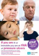 If you are ill or immobile you are at risk of pressure ulcers