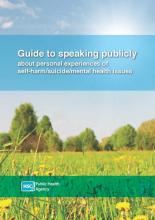 Guide to speaking publicly about self-harm/suicide/mental health issues