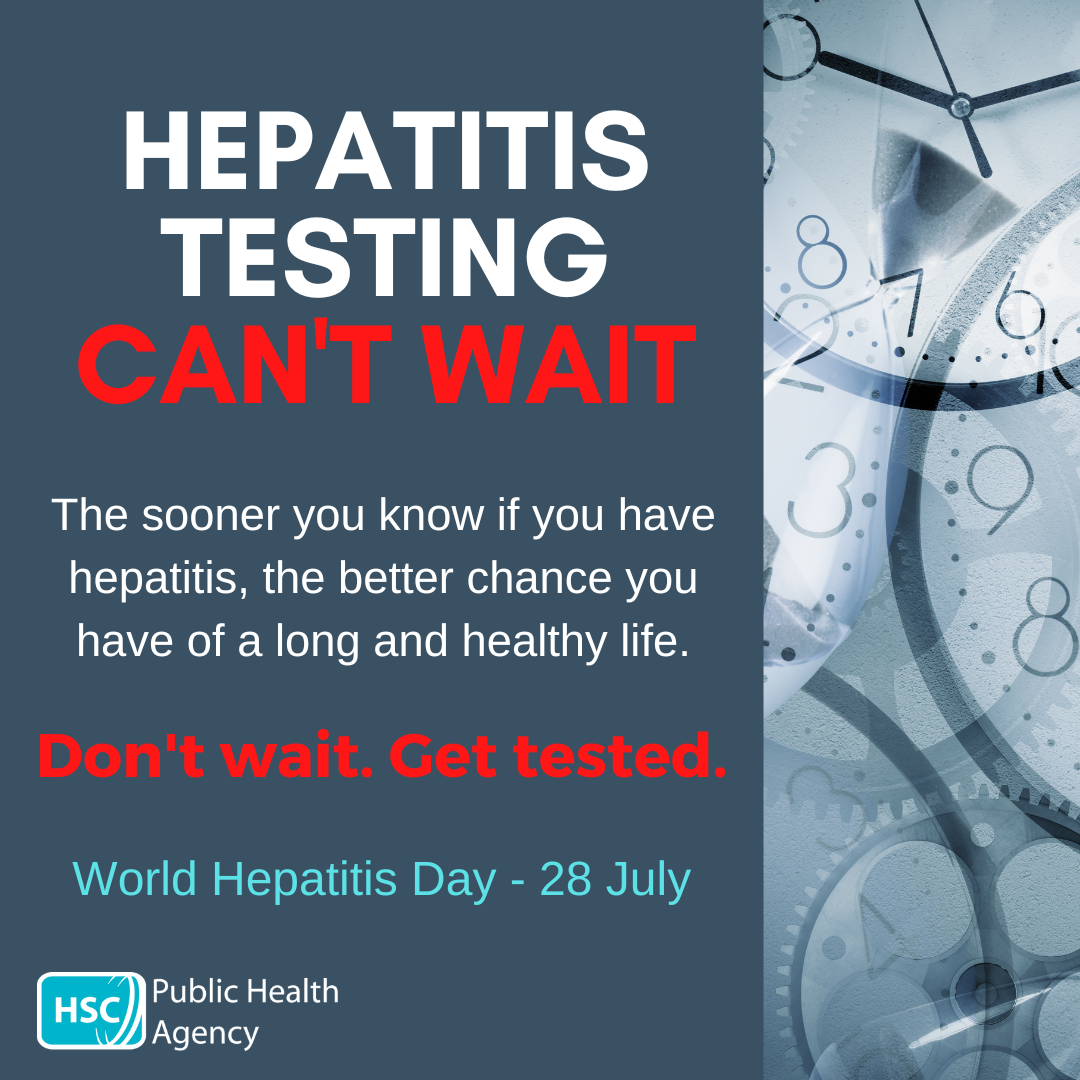 World Hepatitis Day . Testing can't wait.