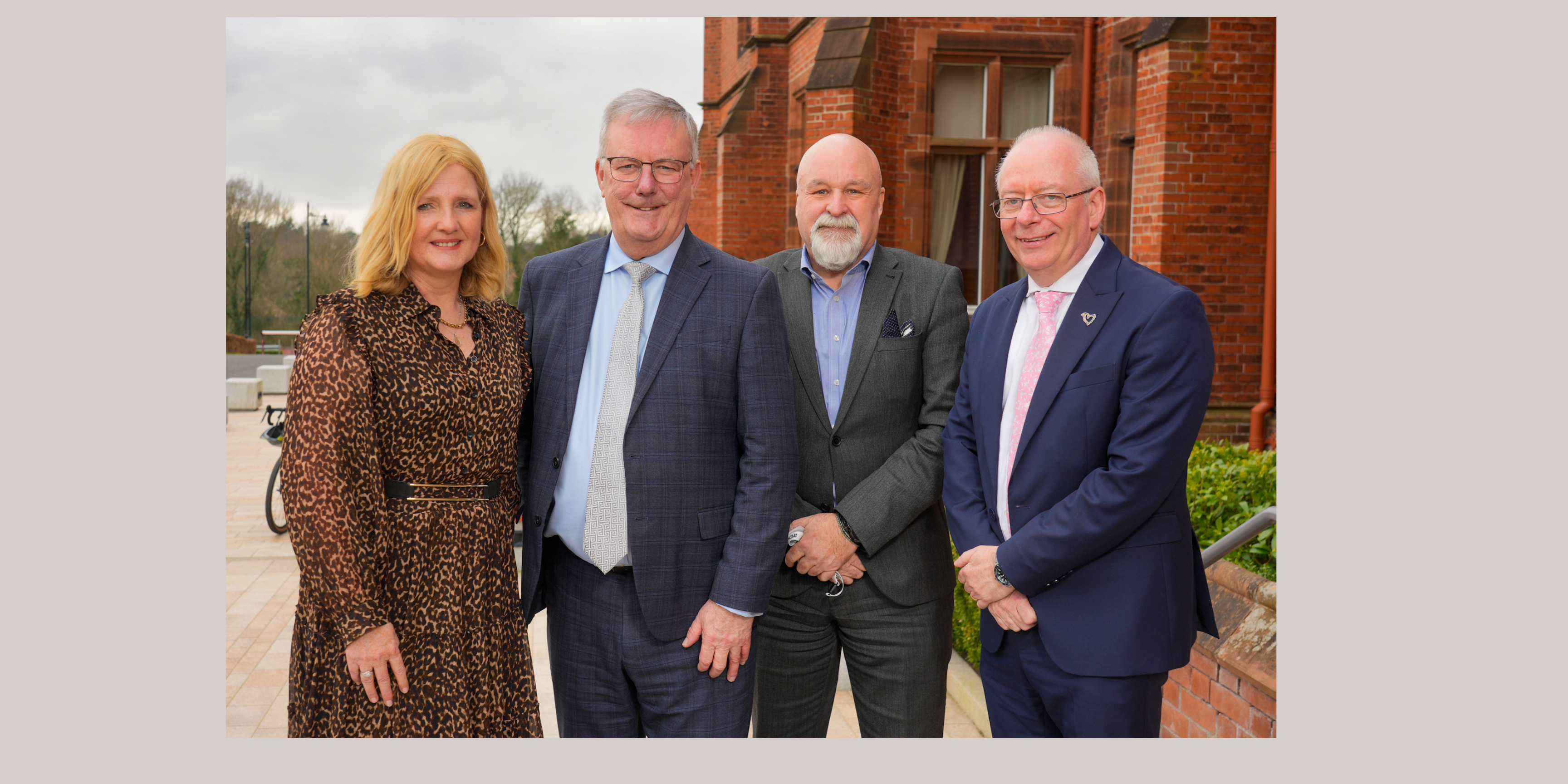 Heather Reid Interim Director of Nursing, Midwifery and AHPs at the PHA, Health Minister Mike Nesbitt, Colin Coffey Chair, PHA and Aidan Dawson CEO, PHA