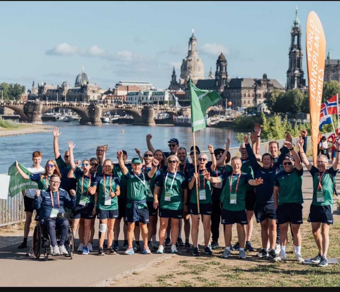 Transplant athletes at the Parade of Nations pic