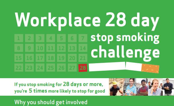 Calling all workplaces – take the stop smoking challenge!