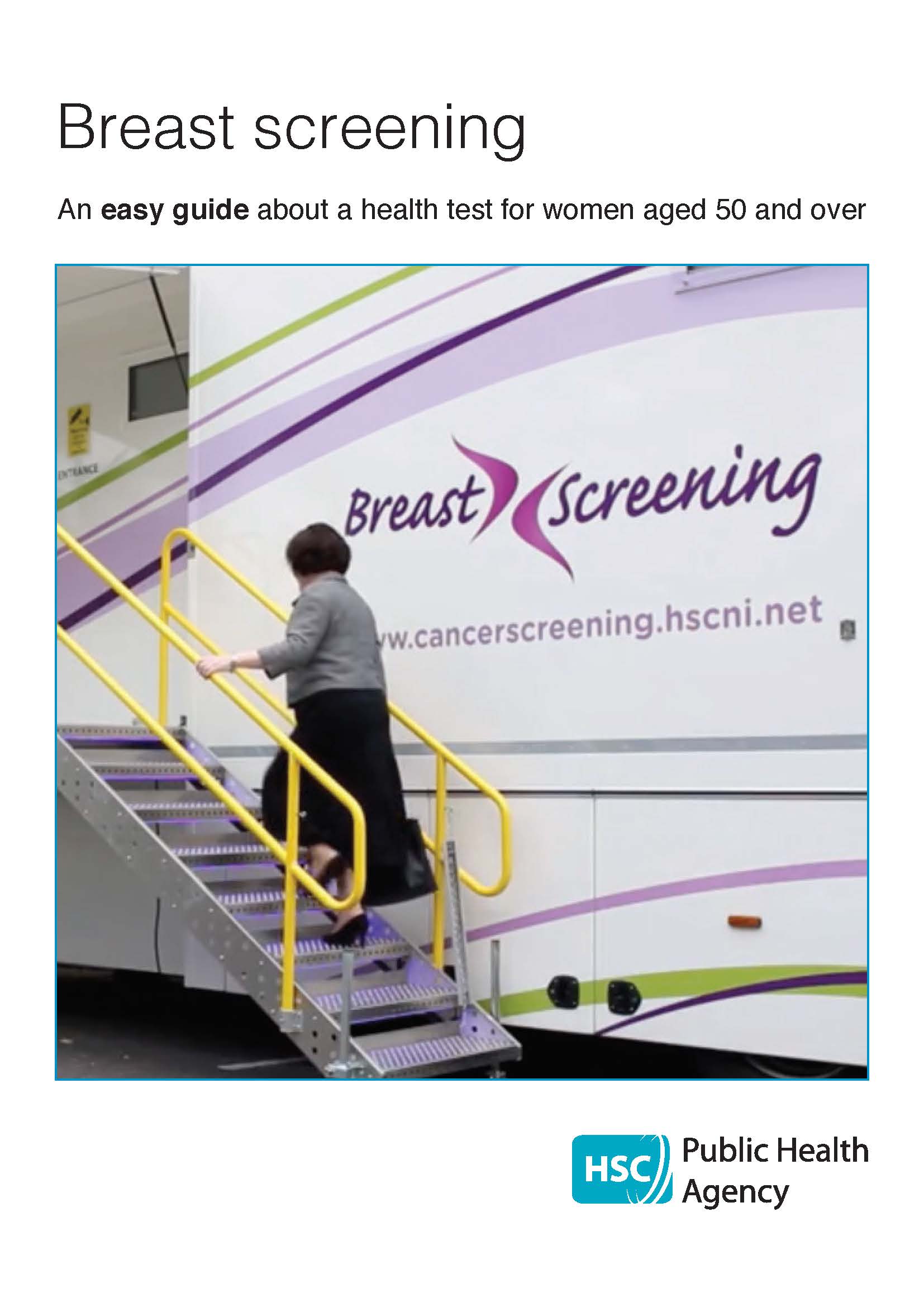Cover of the booklet Breast screening: an easy guide