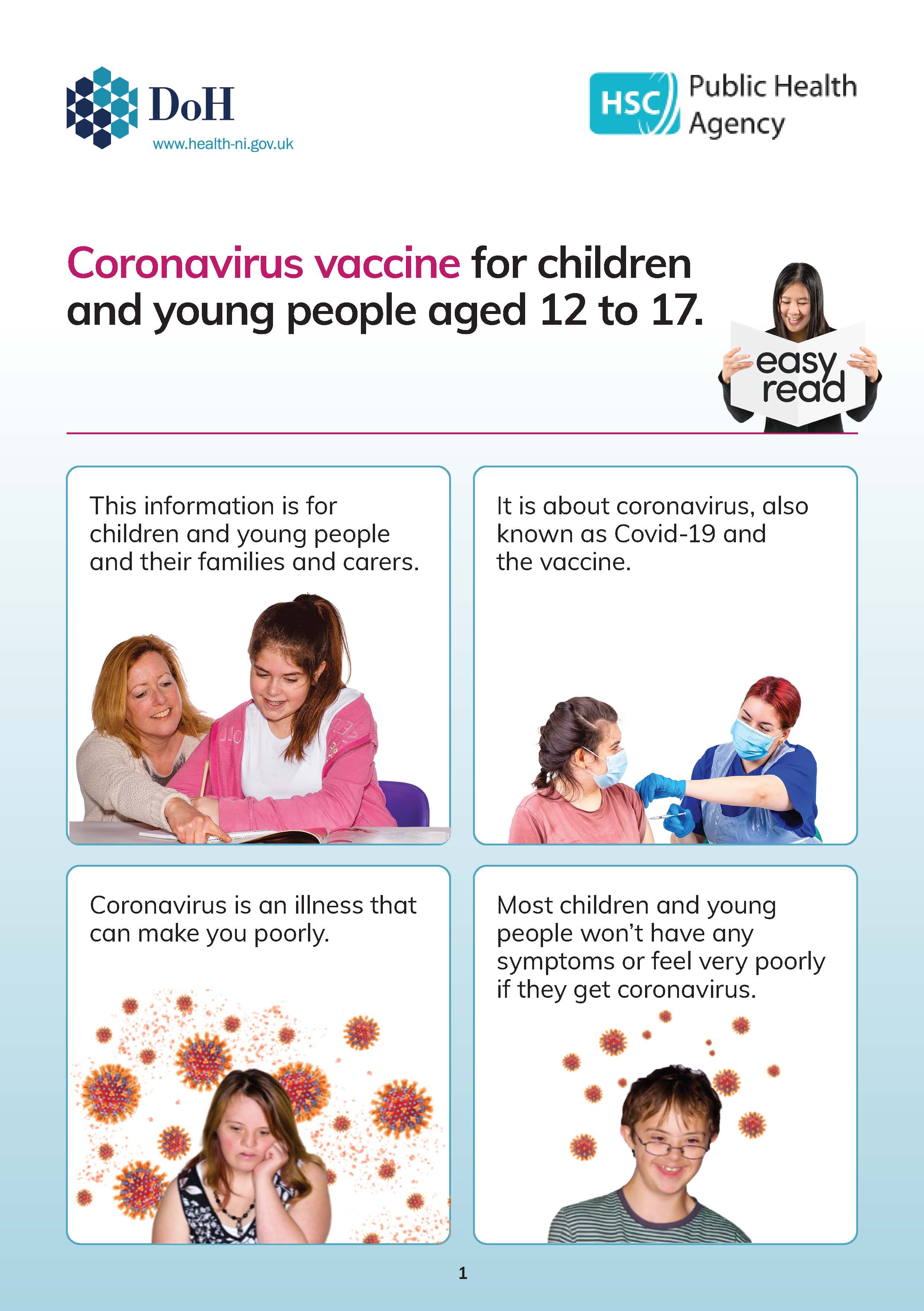 easy read vaccine info cover image