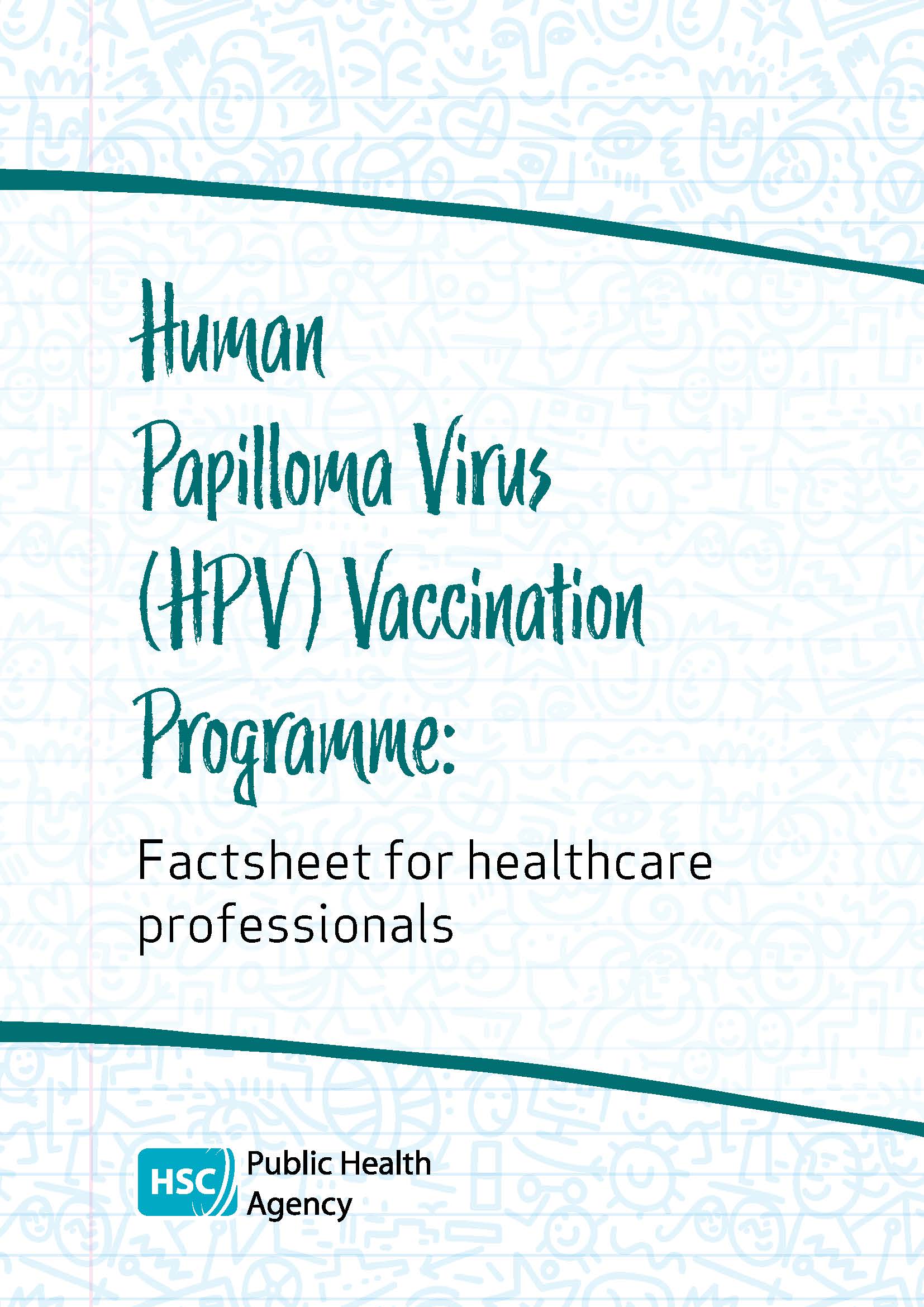 Cover of HPV factsheet for professionals