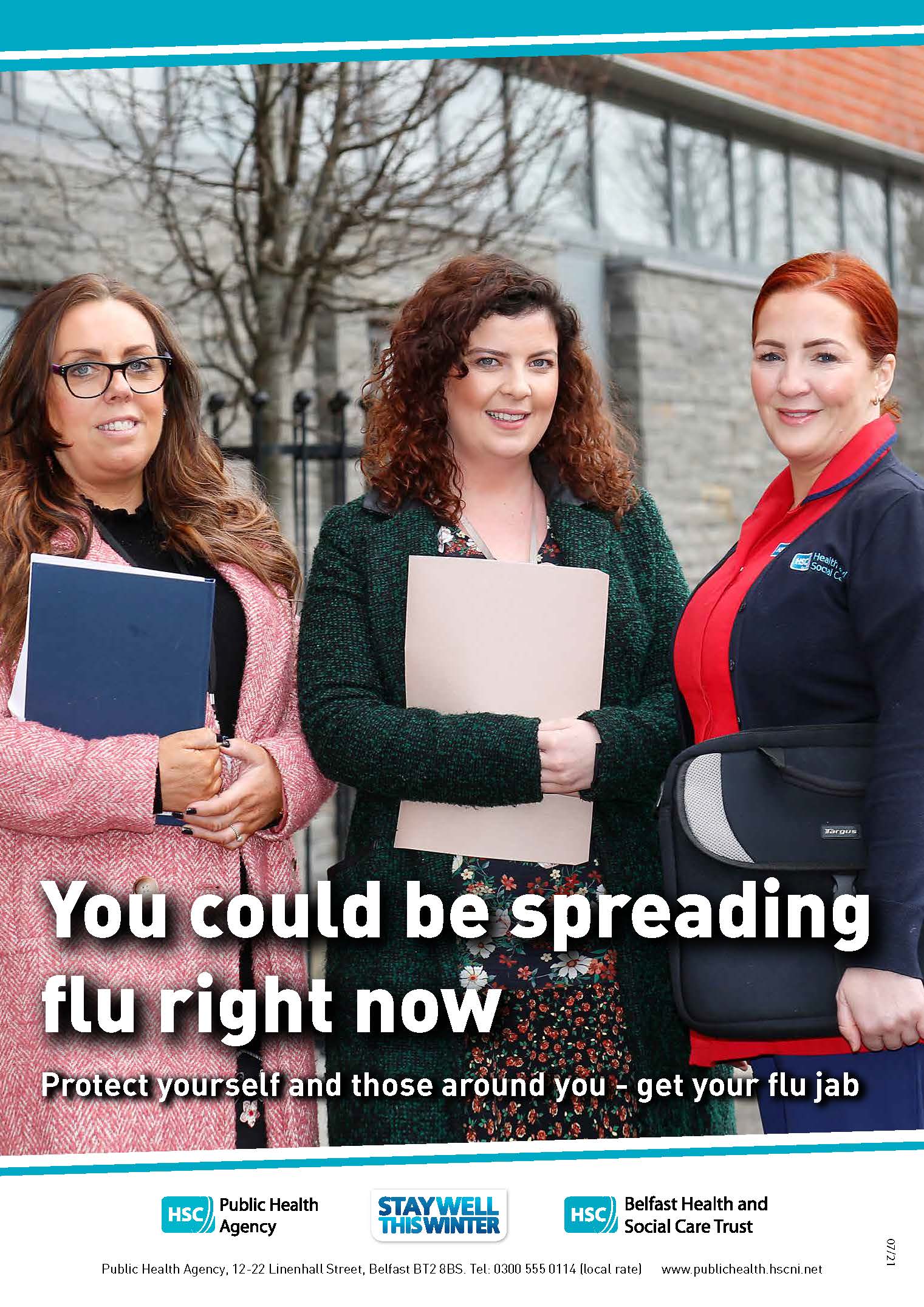 Flu poster Belfast Trust version