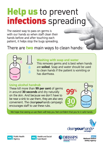 Help us to prevent infections spreading