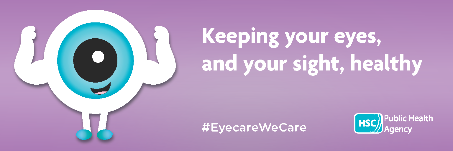 Eye campaign character highlighting keeping your eyes and your sight healthy