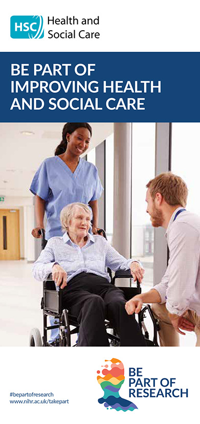 Cover of leaflet Be part of improving health and social care