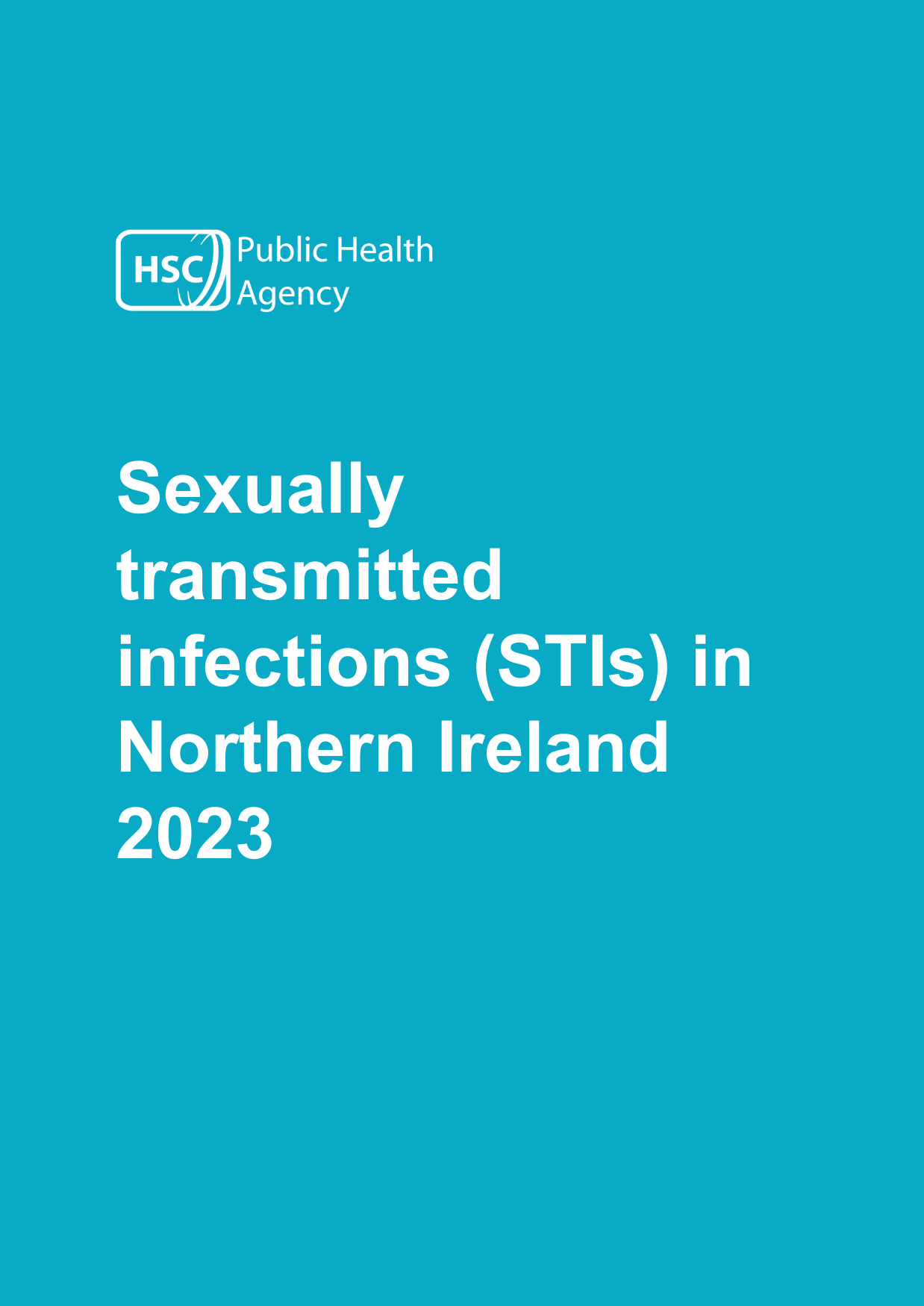 Cover page for Sexually transmitted infections (STIs) in Northern Ireland 2023