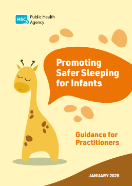 promoting safer sleeping (illustration of giraffe)
