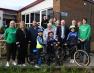Image of representatives from PHA, Sustrans and Macosquin PS