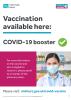 Community pharmacy poster image of pharmacist in face covering