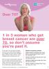 Image of poster promoting breast screening for the over 70s