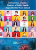 Cover of the 2021 Director of Public Health report showing a wide range of people wearing facemasks