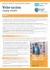 A4 front cover of report featuring background copy and image of pregnant woman with face mask in pharmacy setting 