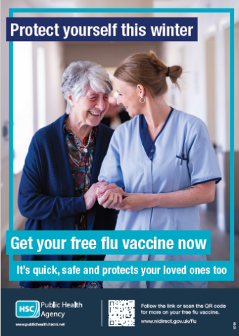 social care worker and patient smiling together
