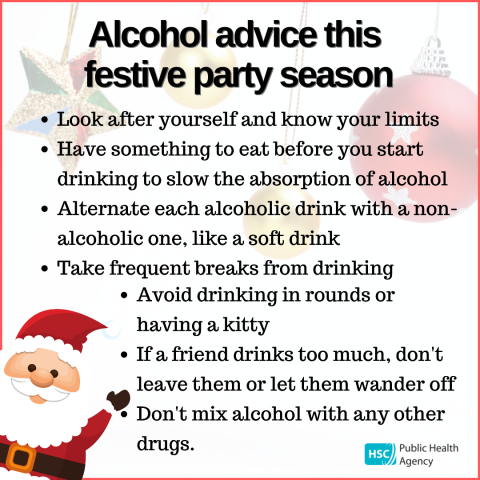 tips for drinking alcohol over the festive season