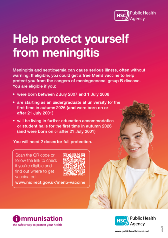 Image of MenB vaccination poster
