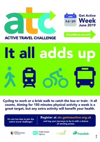 Image of Active Travel Challenge poster