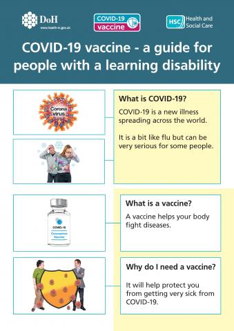 COVID-19 vaccine Easy read booklet image