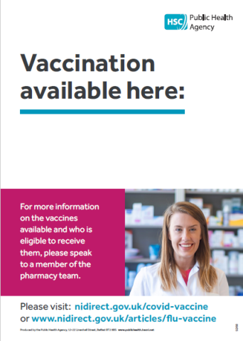 Cover image of COVID-19 poster for pharmacy