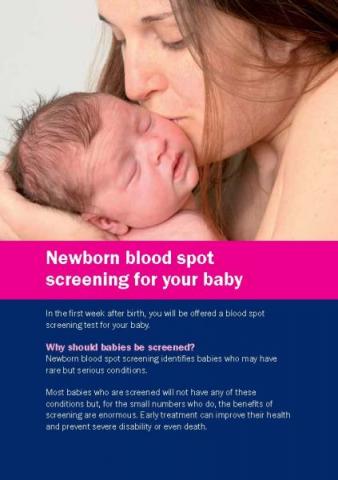 Newborn blood spot screening (English and 11 translations)