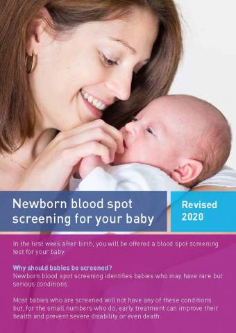 Newborn blood spot screening leaflet