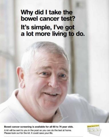 Detecting bowel cancer early saves lives