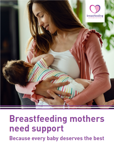 Breastfeeding mothers need support