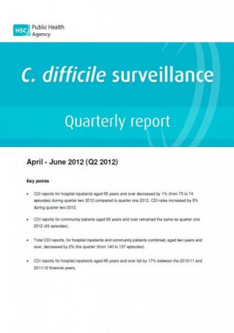 C. difficile and S. aureus quarterly reports