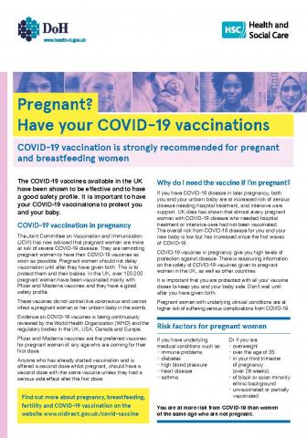 pregnant? have your COVID-19 vaccinations